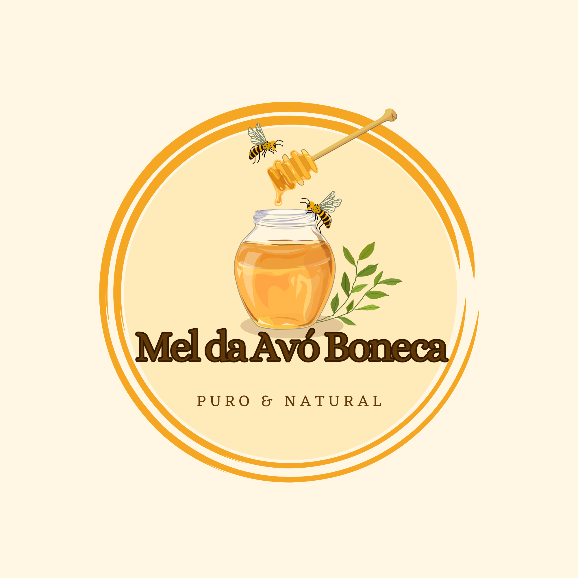 Logótipo Mel da Avó Boneca